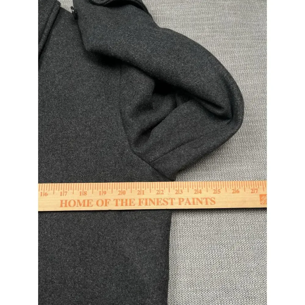 Banana Republic Mario Bellucci Overcoat Mens Large Tall Gray Wool Italian